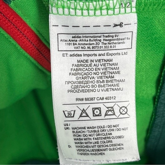 Adidas Jacket Mens Large Green 2014 Brazil Viva Mexico World Cup Zip Track Sport - Picture 9 of 16